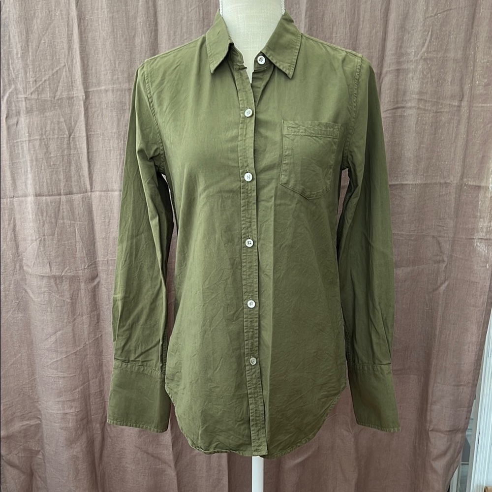 Alex Mill Olive Button Down Shirt